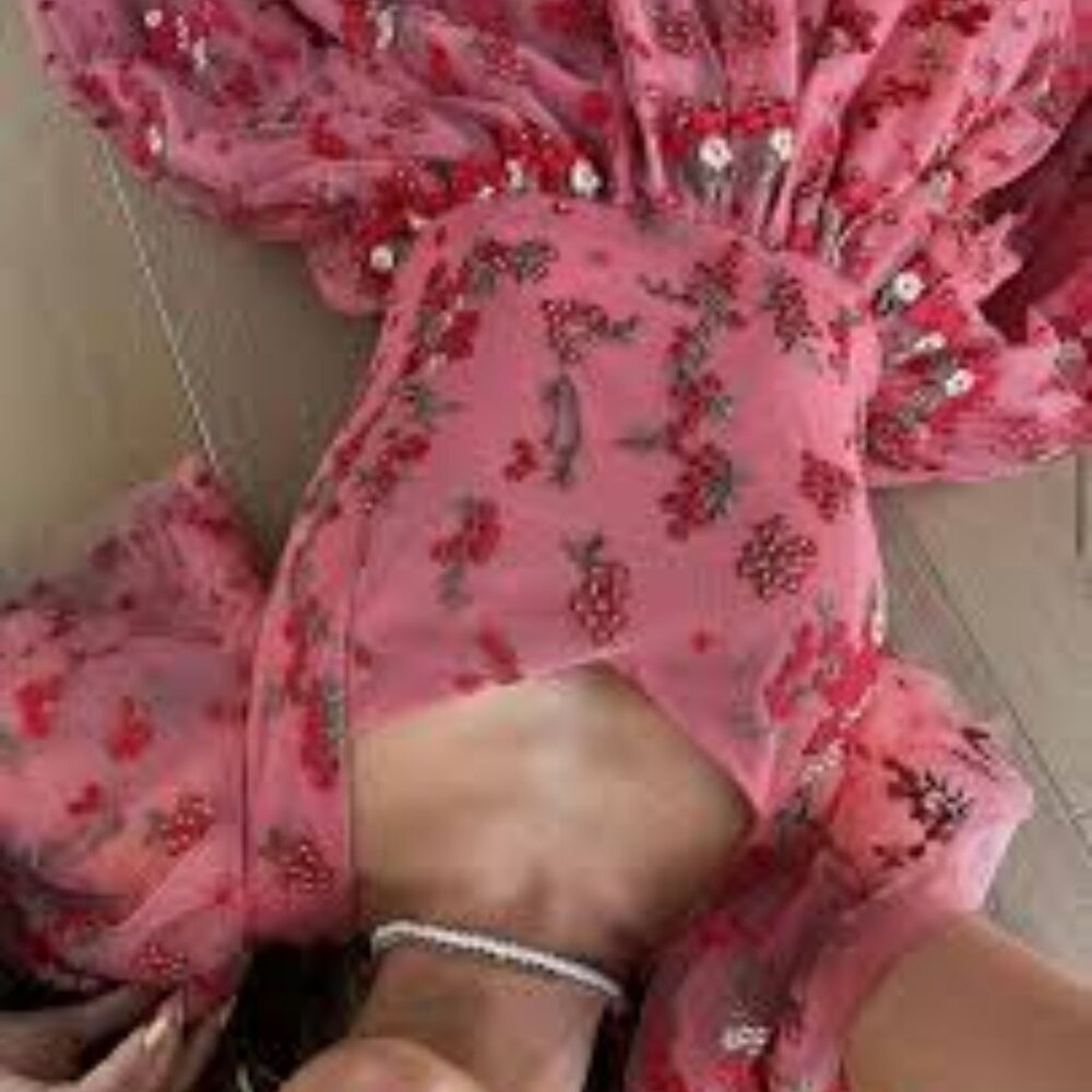 JessaKae Scarlett Midi Pink Red Dress - Size 2XL